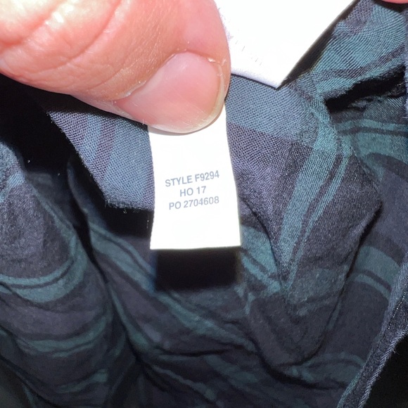 J. Crew Club-Collar Perfect Button Down Shirt in Black Watch Plaid - Picture 6 of 6